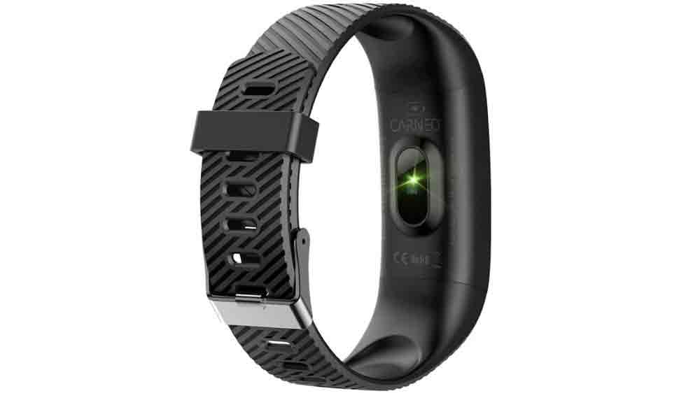 Fitness náramek CARNEO Essential HR+ sport pohledem na vnitřní stranu s čidlem_02