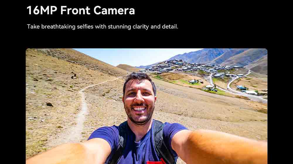 Muž sa fotí na selfie s 16Mpx prednou kamerou
