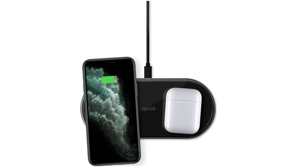 Duální bezdrátová nabíječka Epico Ultraslim Dual Wireless Charger