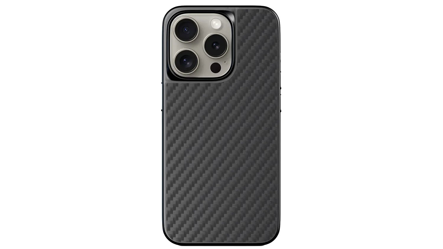 Kryt na mobil Epico Mag+ Hybrid Carbon iPhone 15 Pro Max čern&yacute;