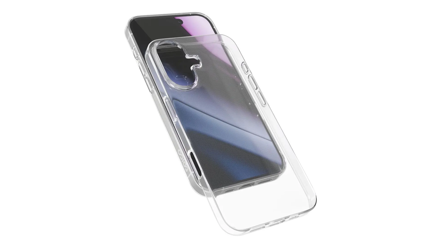 Kryt na mobil Epico Twiggy Case iPhone 17 položen&yacute; na telefonu