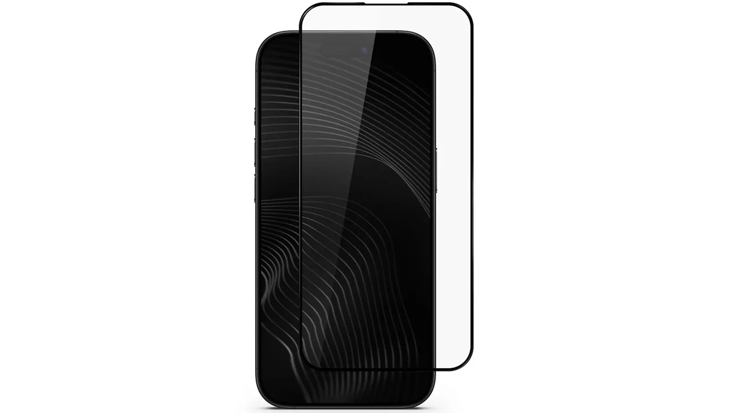 Ochranné sklo Epico UNUM SapphireShield 3D vedle iPhonu 17 Pro Max