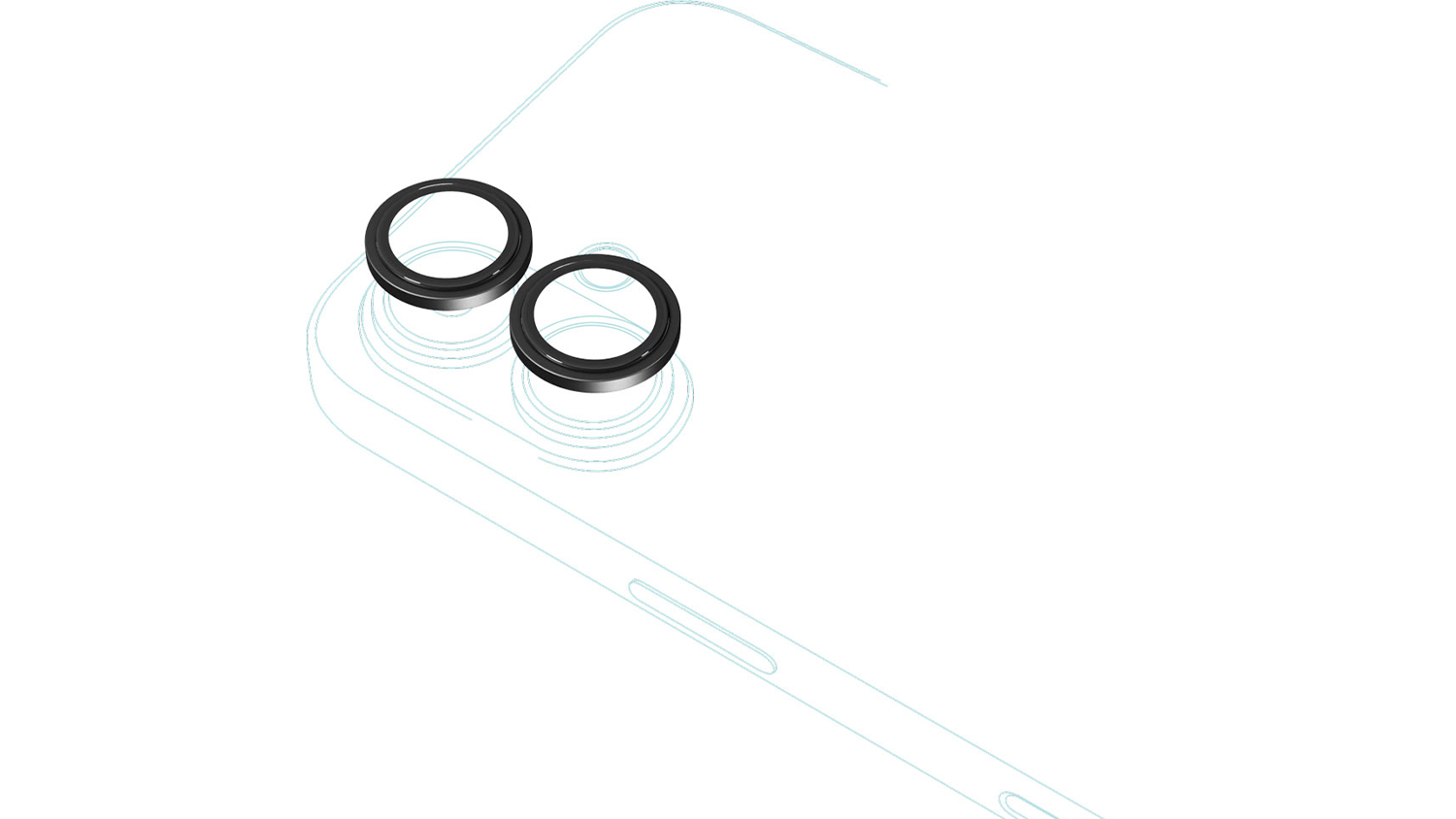 Ochrann&eacute; sklo Epico Camera glass iPhone 17 Black