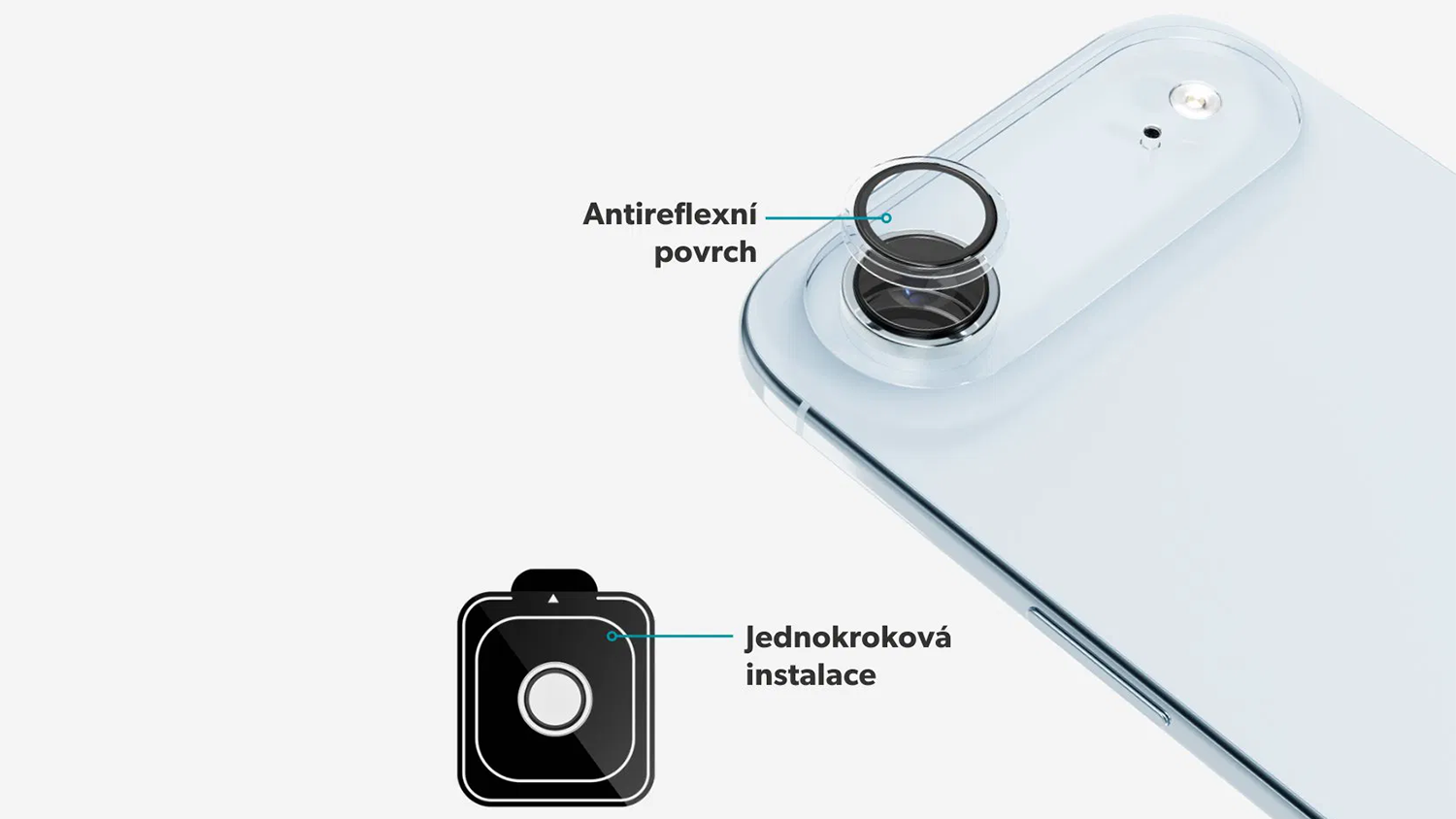 Ochrann&eacute; sklo Epico Camera glass na iPhonu 17 Air