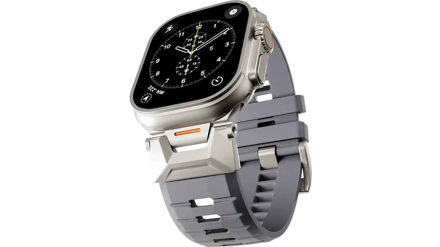 Řem&iacute;nek na hodinky Epico FKM Rubber Pro Apple Watch &scaron;ed&yacute;