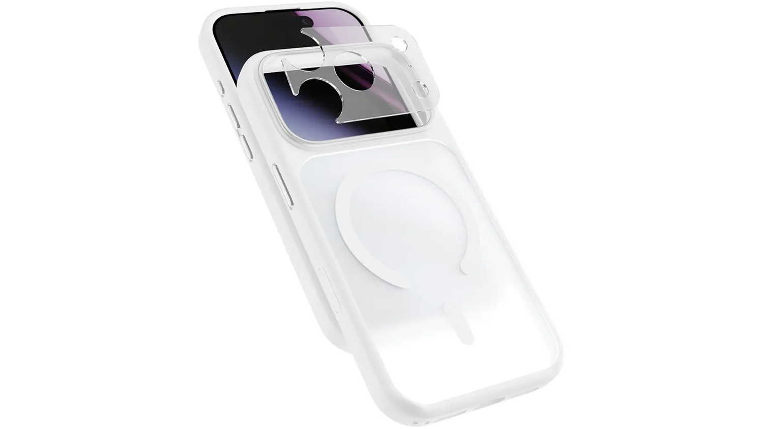 Kryt na mobil Epico HeroMatte Pro Mag+ bílý