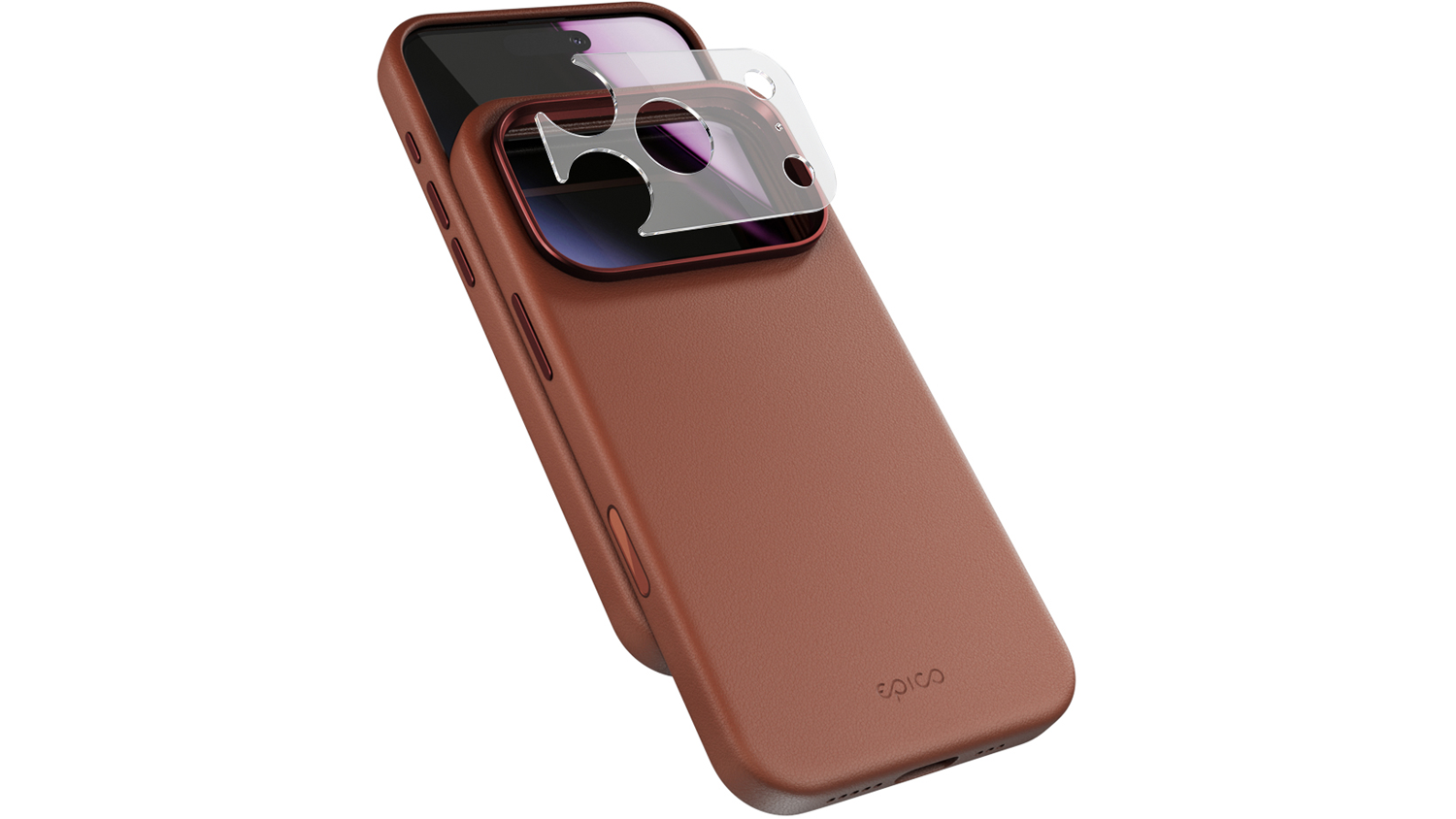 Kryt na mobil Epico Leather Pro Mag+ pro iPhone 17 Pro / 18 Pro, hnědý