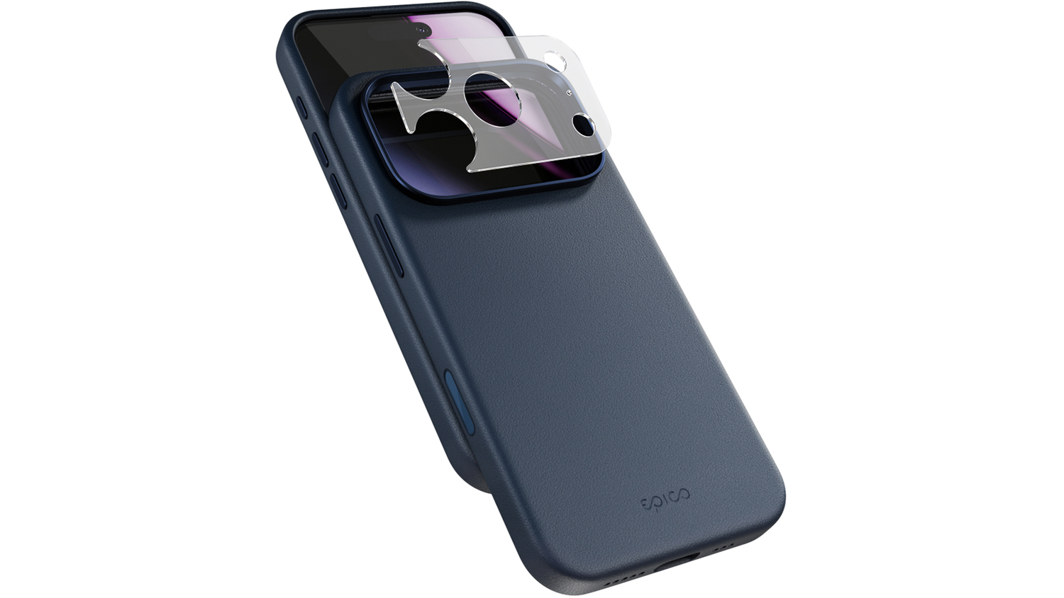 Kryt na mobil Epico Leather Pro Mag+ pro iPhone 17 Pro / 18 Pro, modrý