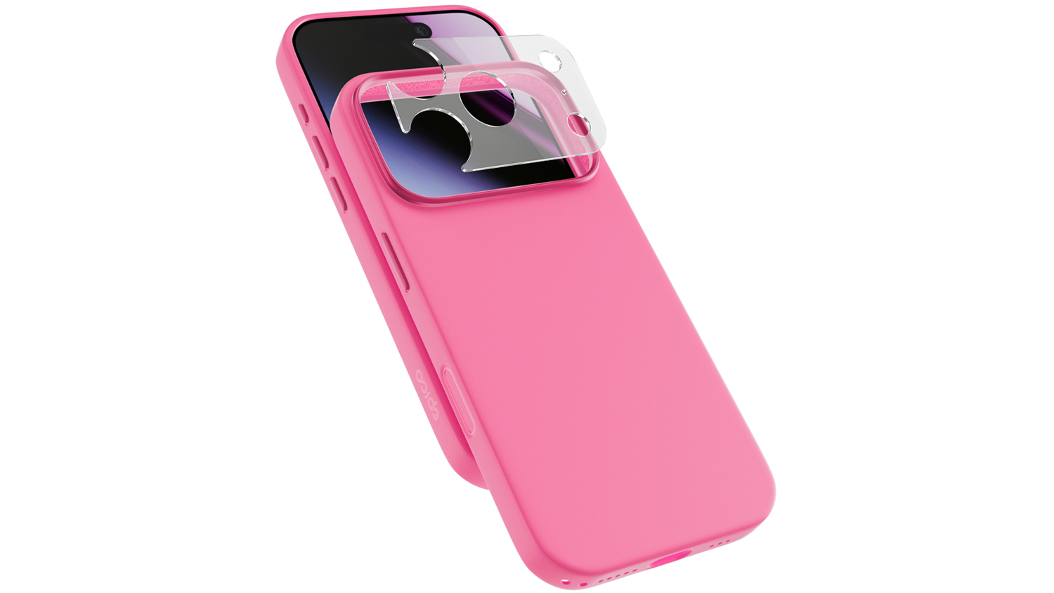 Kryt na mobil Epico Silicone Pro Mag+ iPhone 17/18 Pro, růžový