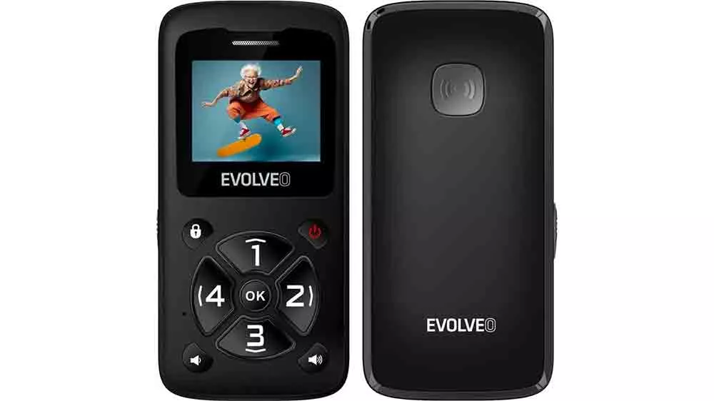 Mobilní telefon EVOLVEO EasyPhone ID Black