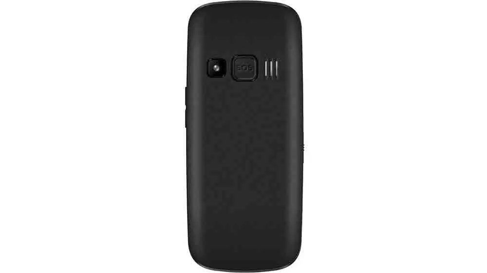 SOS tlačítko na zadní straně telefonu EVOLVEO EasyPhone EG