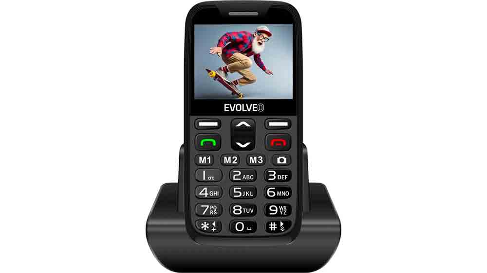 Mobilní telefon EVOLVEO EasyPhone XR + nabíjecí stojánek