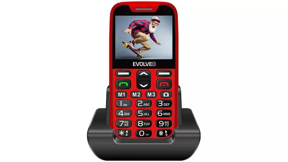 Mobilní telefon EVOLVEO EasyPhone XR + nabíjecí stojánek