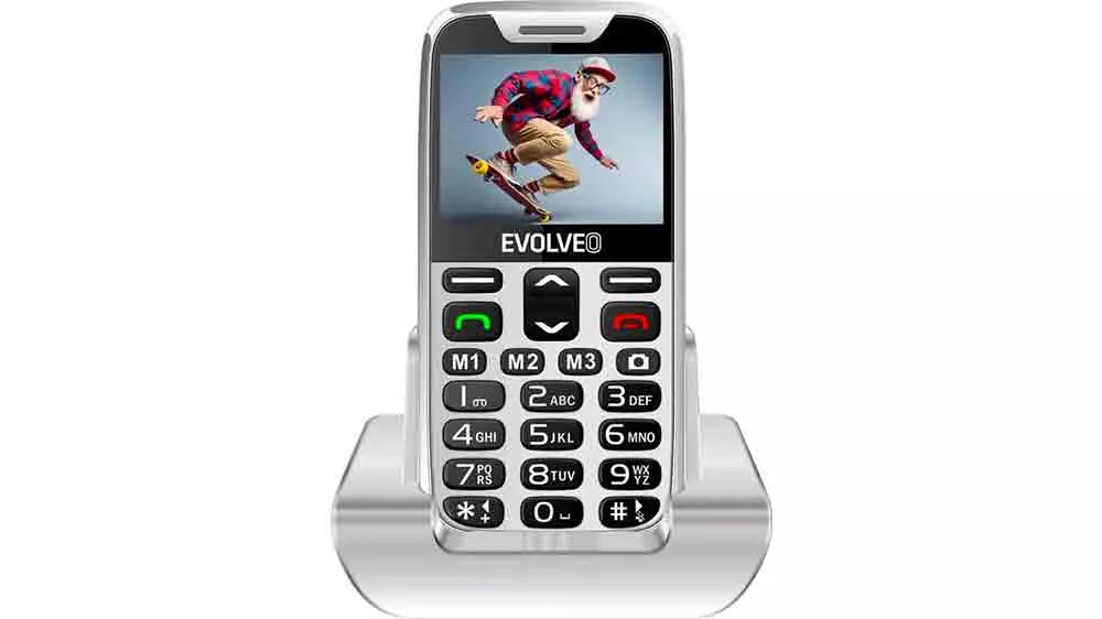 Mobilní telefon EVOLVEO EasyPhone XR + nabíjecí stojánek