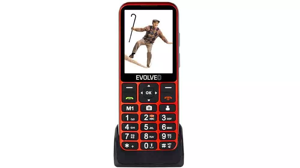 EVOLVEO EasyPhone LT na nabíjecím stojánku
