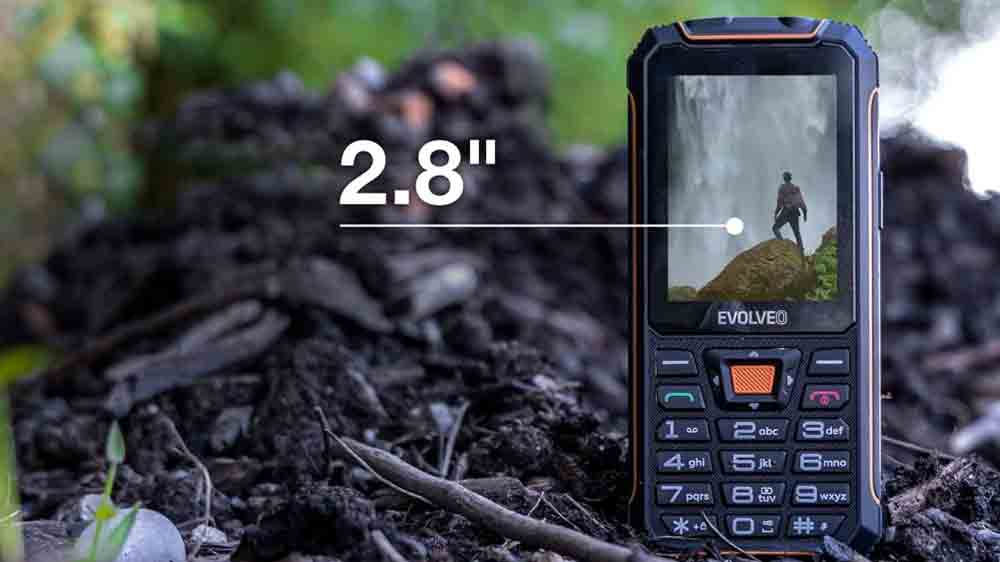EVOLVEO StrongPhone Z6 DS v hl&iacute;ně s popisem displeje