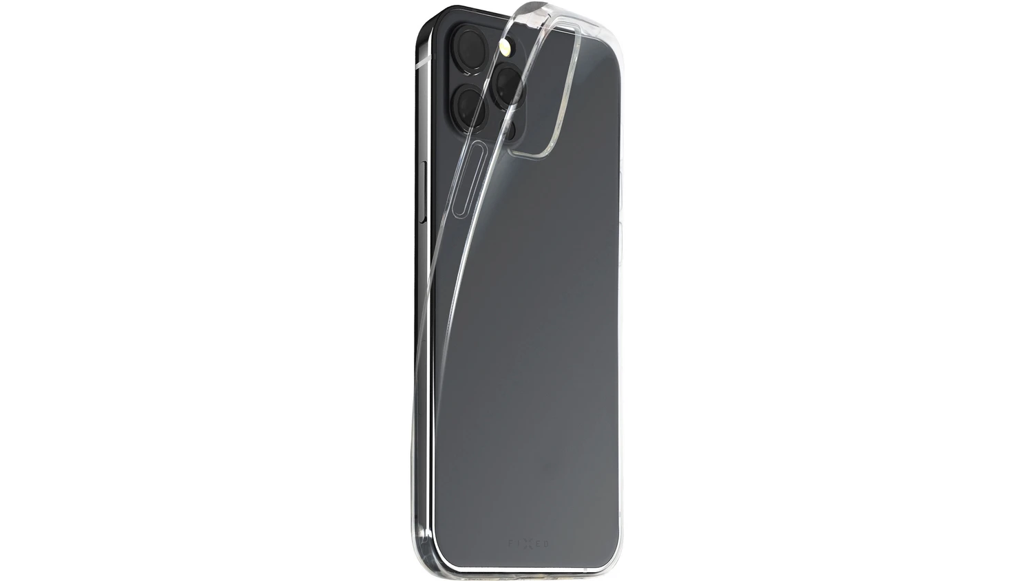 Pouzdro FIXED Slim AntiUV iPhone 13 transparentn&iacute; s iphonem 12