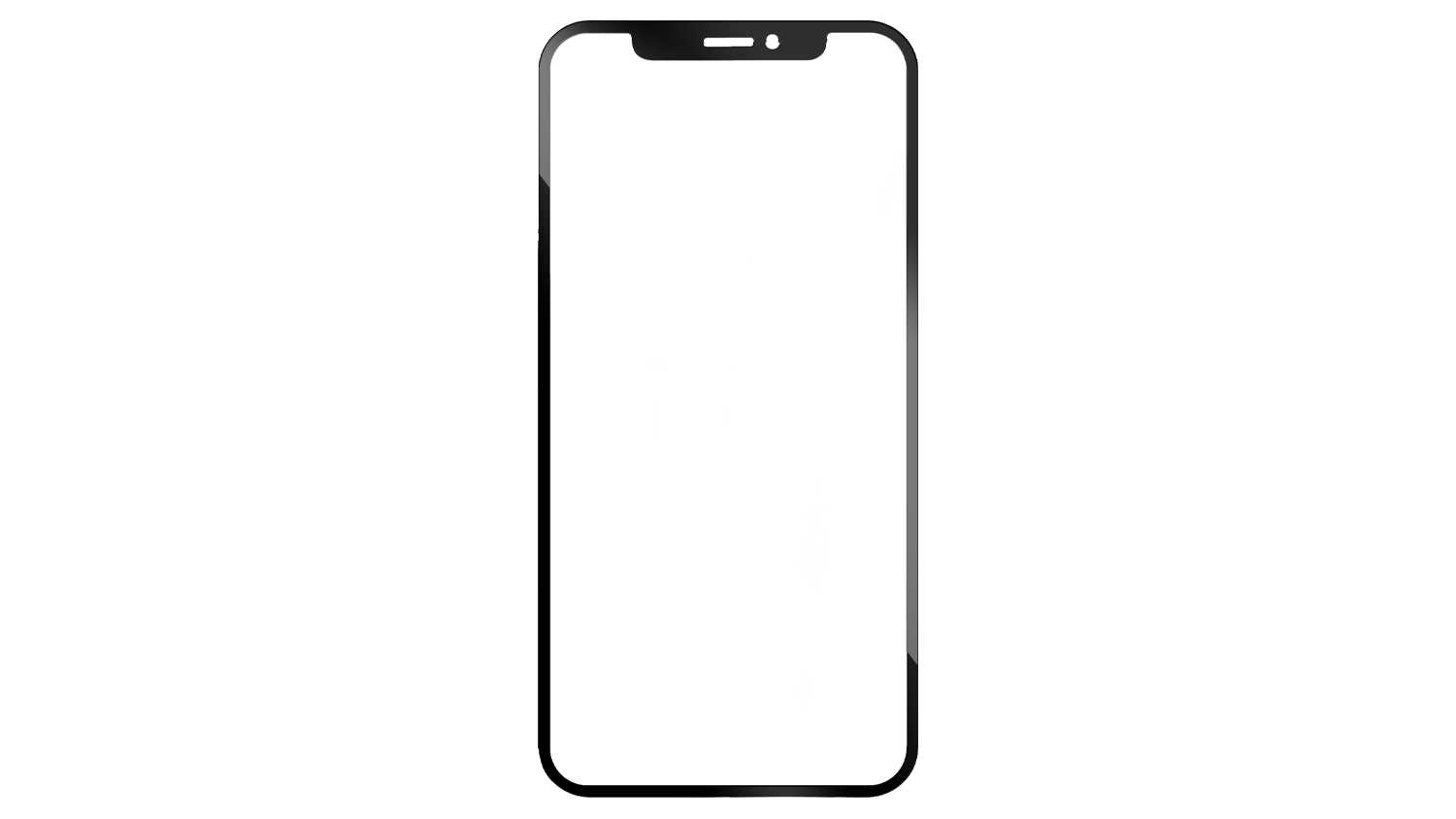 Tvrzen&eacute; sklo pro iPhone 15 Pro FIXED FIXGFA-1202-BK Black zobrazuj&iacute;c&iacute; kompletn&iacute; design produktu