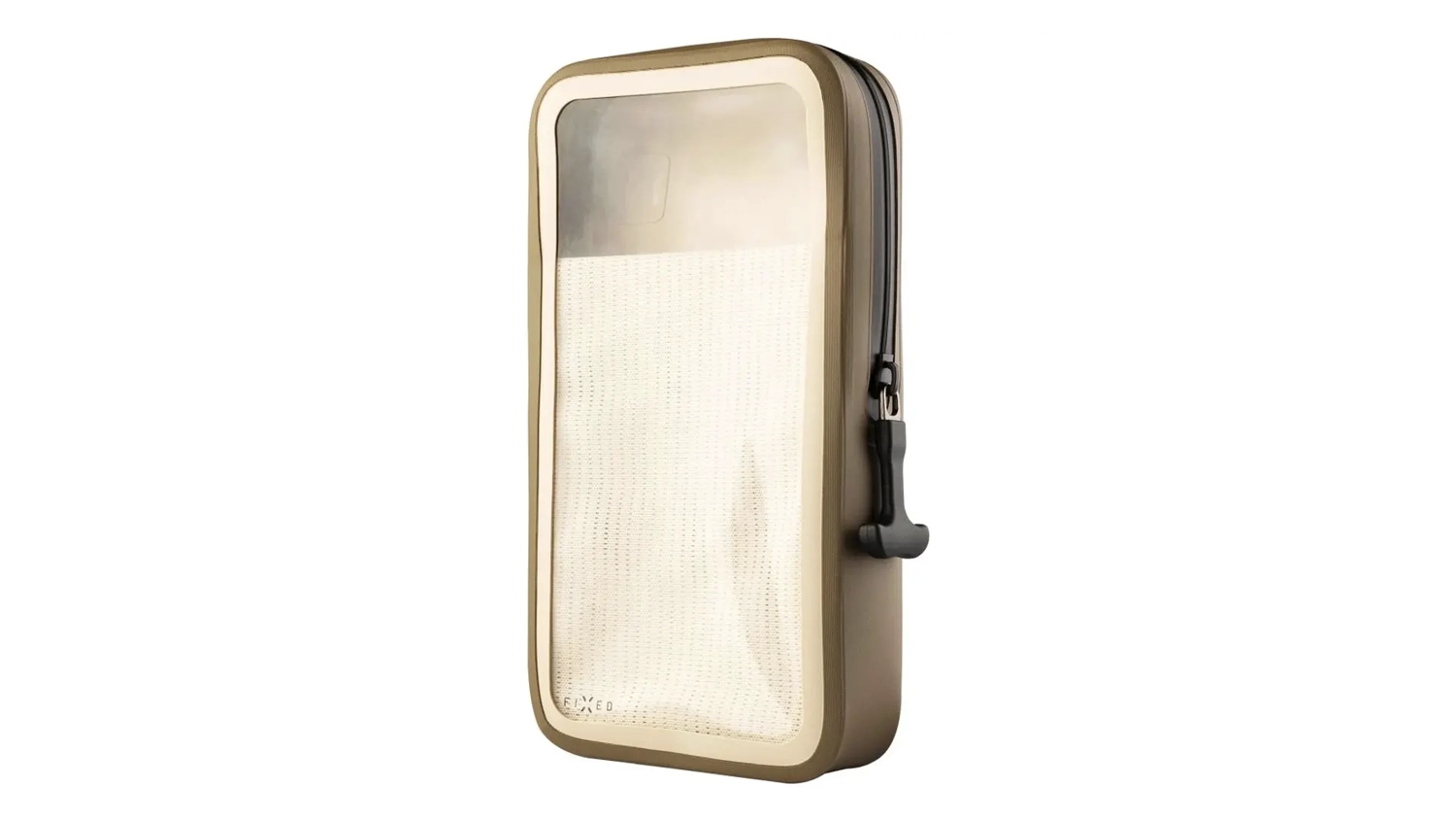 Obal na mobil FIXED Dry Case khaki předn&iacute; pohled