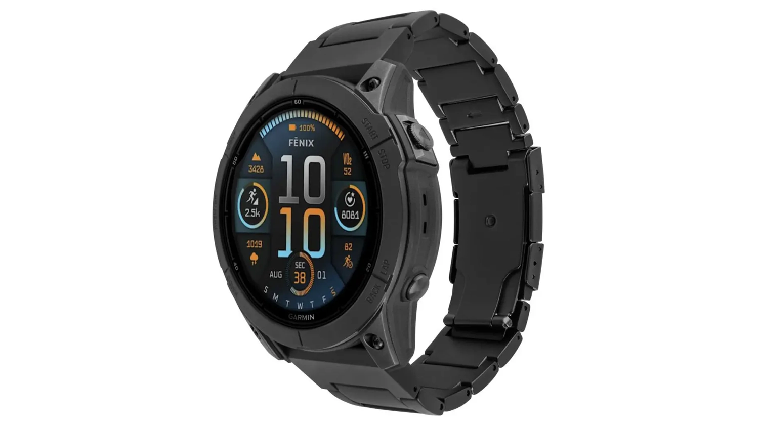 Řemínek na hodinky FIXED titanový pro modely Garmin QuickFit 22mm boční pohled