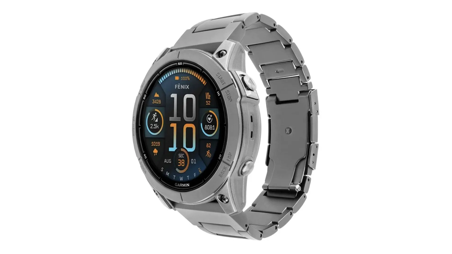 Řemínek na hodinky Fixed Titanium Strap pro Garmin QuickFit 22mm černý boční pohled