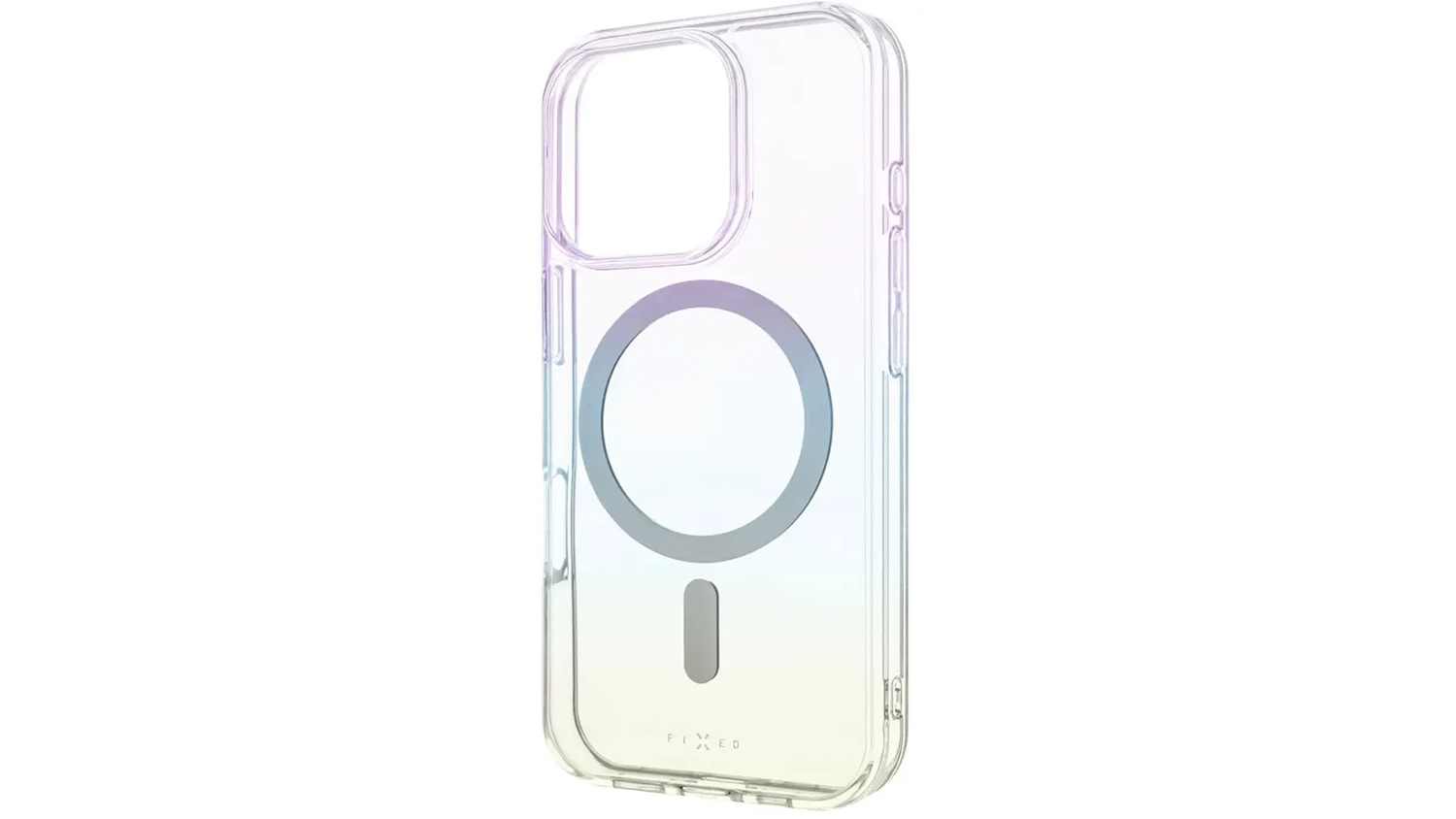 Kryt na mobil Fixed MagRainbow iPhone 16 Pro duhový zadní pohled