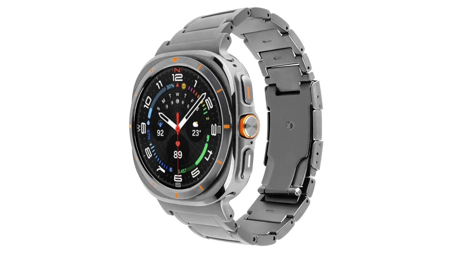 Řem&iacute;nek na hodinky FIXED titanov&yacute; pro Samsung Galaxy Watch Ultra bočn&iacute; pohled