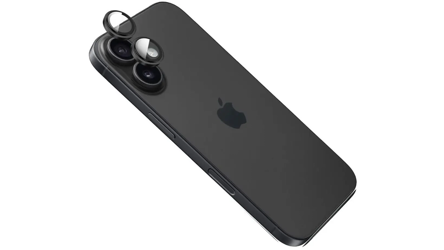 Ochrann&eacute; sklo Fixed Camera Glass iPhone 17 zobrazen&eacute; nad čočkami iPhonu