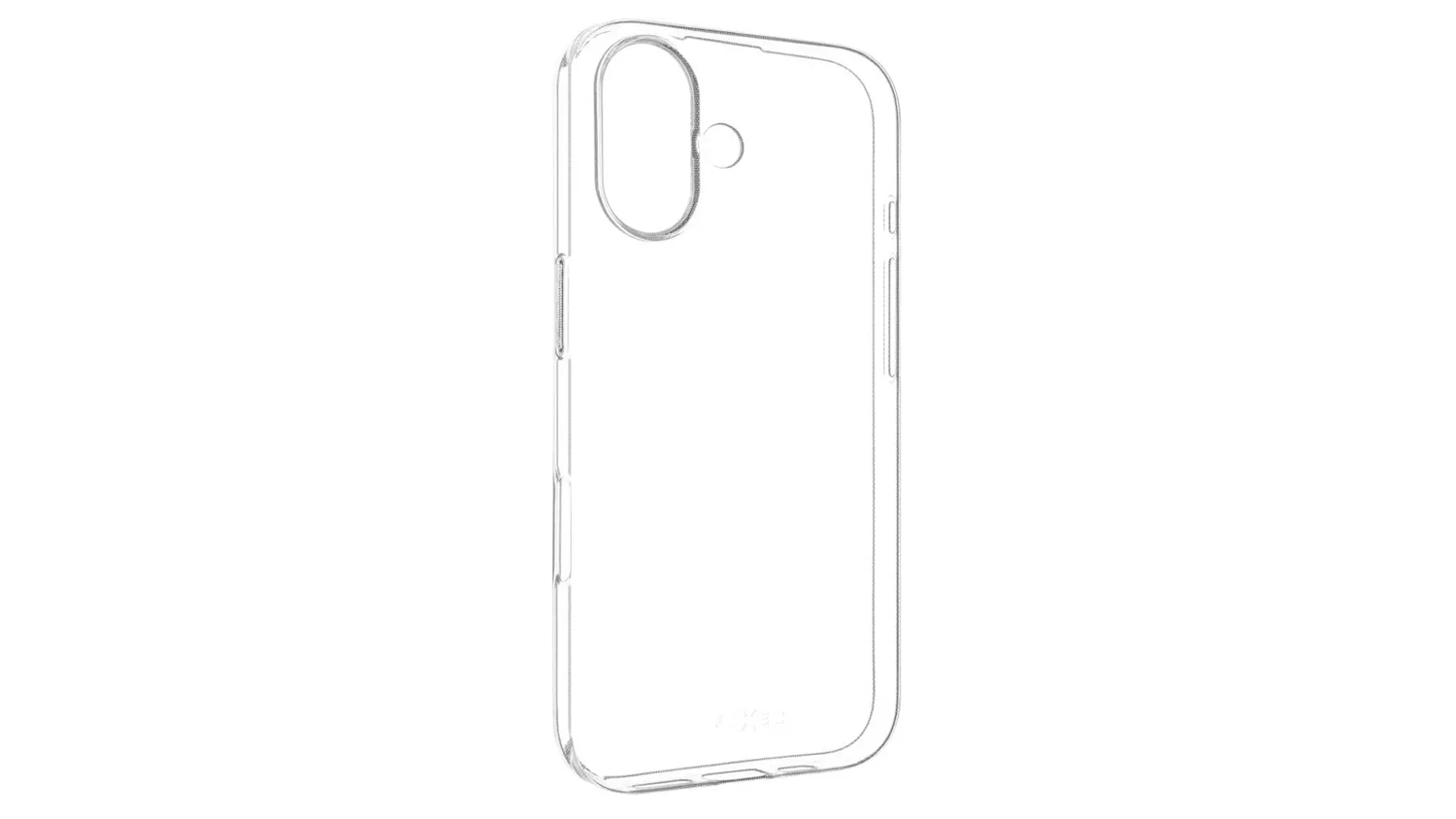 Kryt na mobil Fixed Slim TPU pro iPhone 17 zadn&iacute; pohled