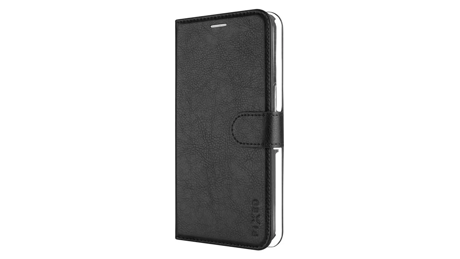 Pouzdro na mobil Fixed Opus pro Apple iPhone 17 Pro Max čern&eacute; předn&iacute; pohled