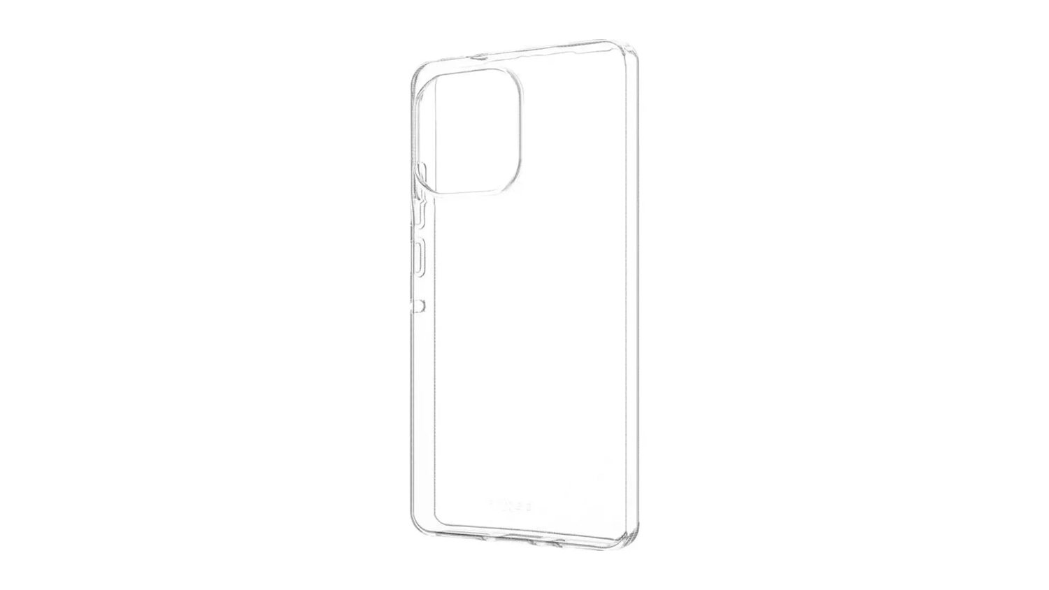 Kryt na mobil FIXED TPU Motorola Moto G86 5G čirý zadní pohled