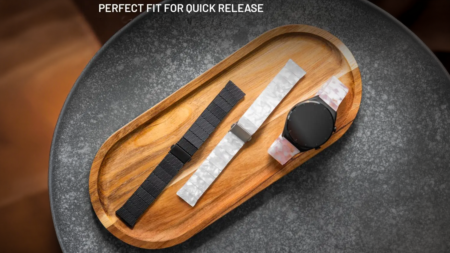 Barevné varianty řemínků Fixed Resin Strap Quick Release