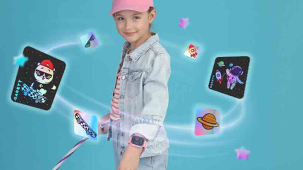 Vizualizace aplikací okolo dívky s hodinkami Garett Kids Twin_02