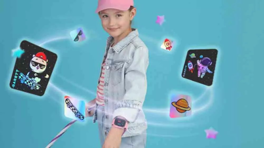 Vizualizace aplikací okolo dívky s hodinkami Garett Kids Twin_02