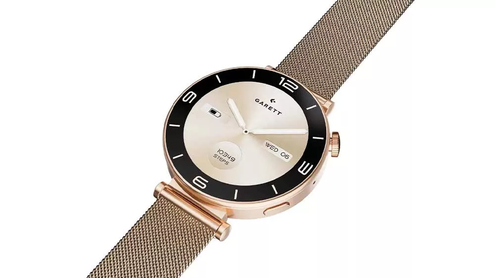 Chytr&eacute; hodinky Garett Rose Gold Mesh Steel_02