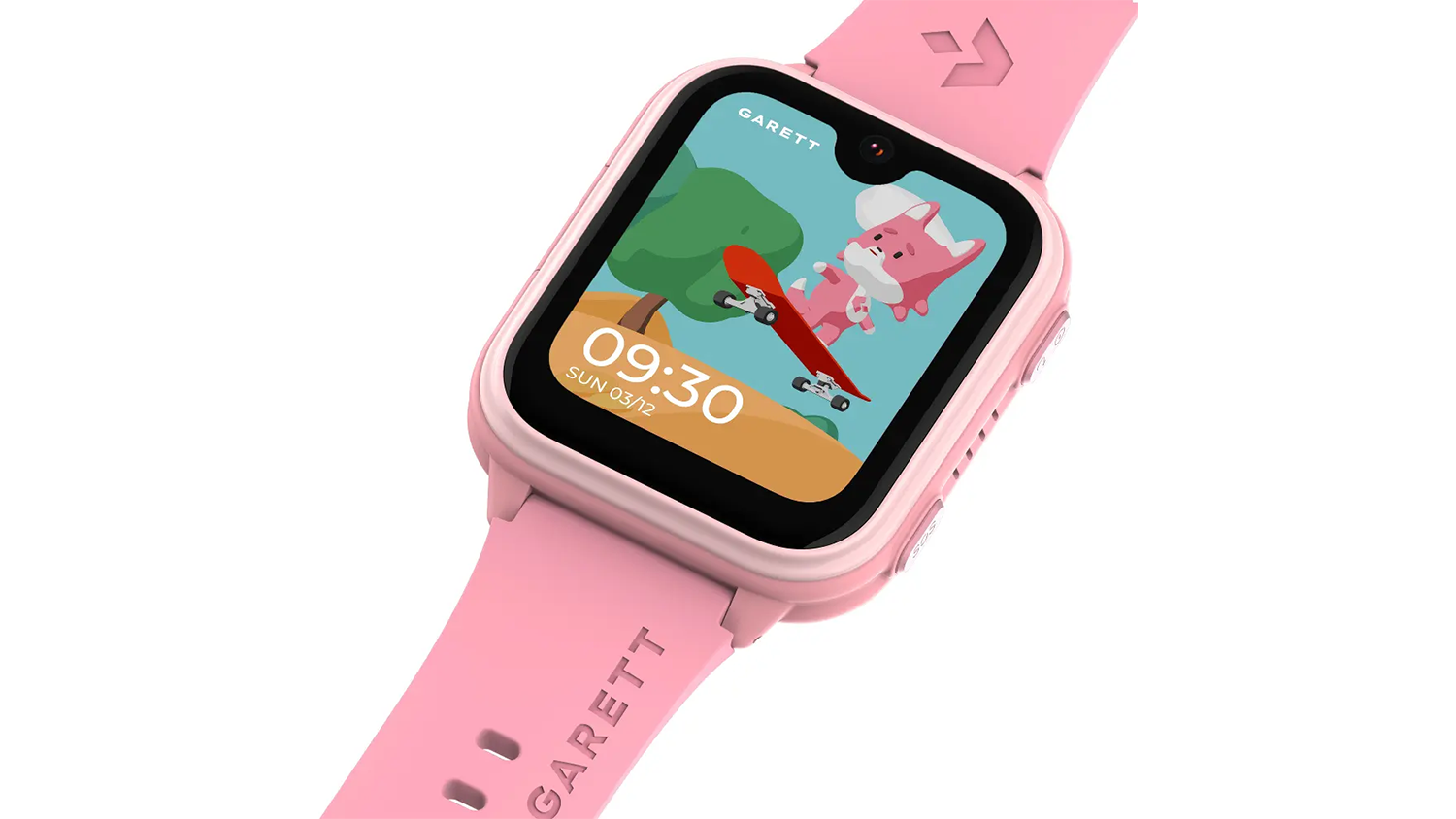 Pohled seshora na dětsk&eacute; chytr&eacute; hodinky Garett Smartwatch Kids Vibe 4G