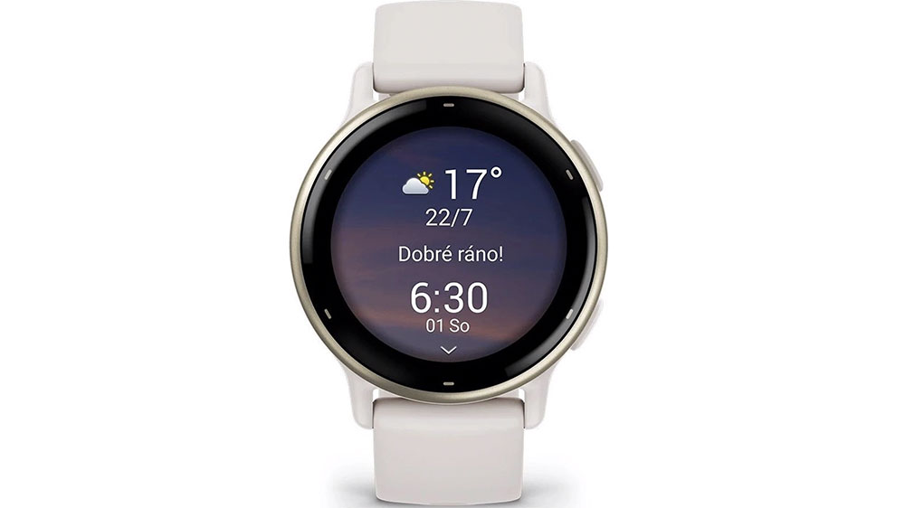 Chytré hodinky Garmin vívoactive 5 Cream Gold Ivory Case Silicone Band_01