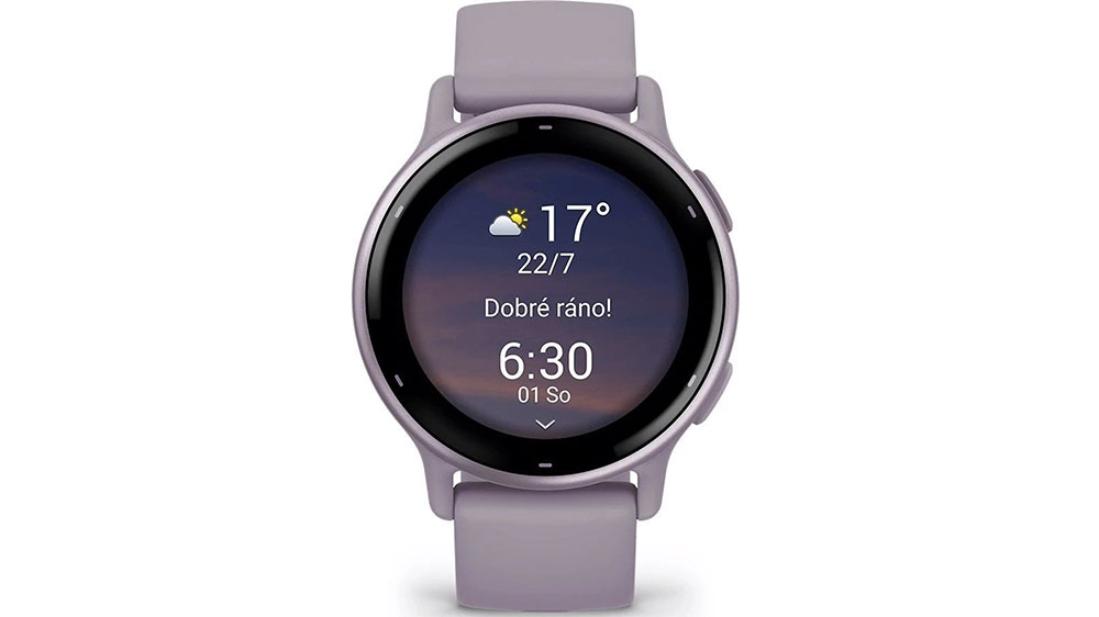 Chytré hodinky Garmin vívoactive 5 Metallic Orchid Silicone Case_01