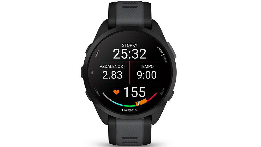 Chytr&eacute; hodinky Garmin Forerunner 165 GPS Black/Slate grey_02