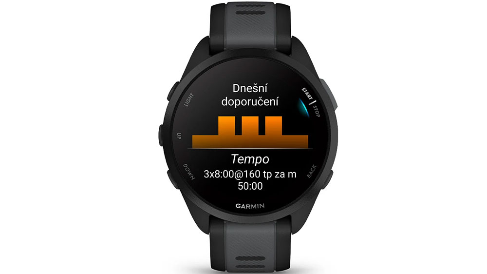 V&scaron;estrann&eacute; sportovn&iacute; využit&iacute; s hodinkami Garmin Forerunner 165 GPS Black/Slate grey_03