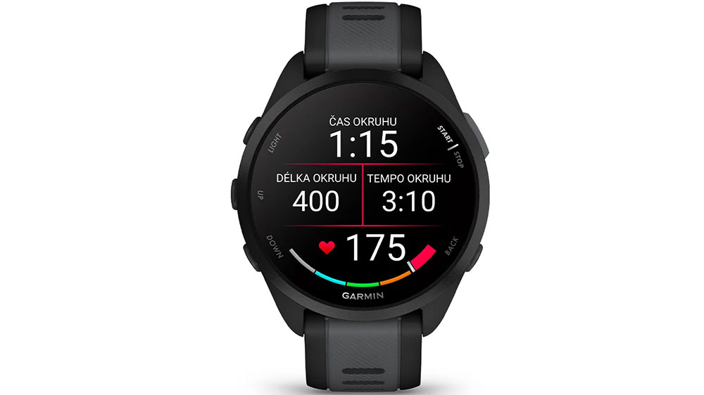 Vestavěn&yacute; GPS přij&iacute;mač v hodink&aacute;ch Garmin Forerunner 165 GPS Black/Slate grey_05