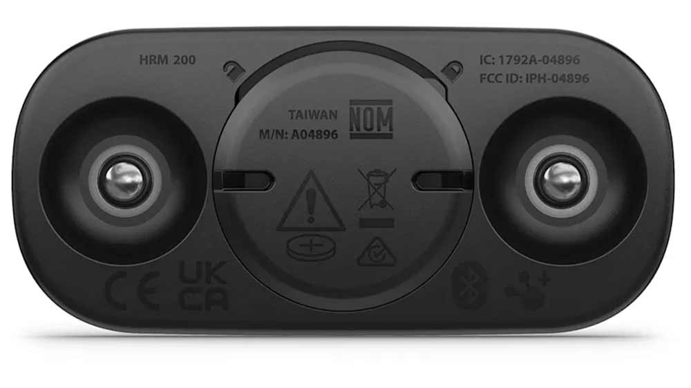 Zadní strana snímače srdečního tepu Garmin _03