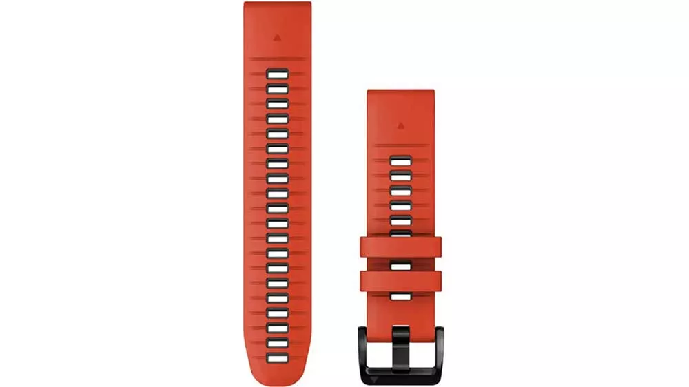 Řem&iacute;nek na hodinky Garmin QuickFit 22, Red/Graphite Silicone_01