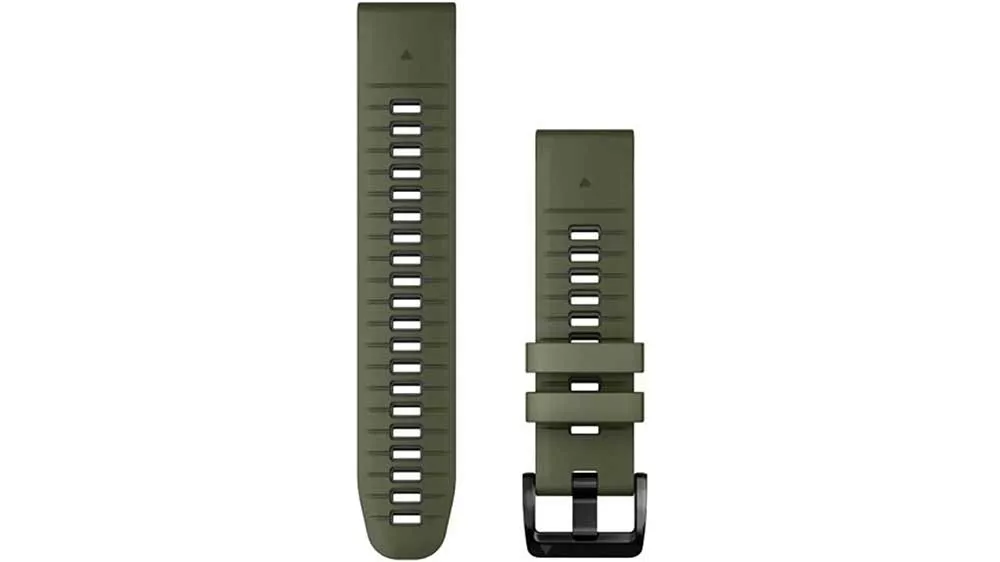 Řemínek na hodinky Garmin QuickFit 22, Moos/Graphite Silicone_01