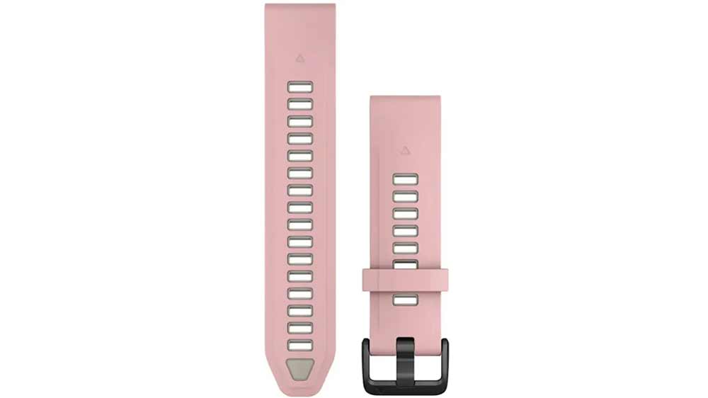 Řemínek na hodinky Garmin QuickFit 20, Rose/Gray Silicone_01