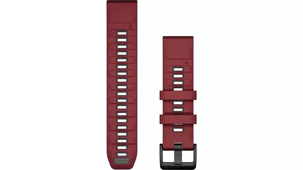 Řem&iacute;nek na hodinky Garmin QuickFit 22, Marsala/Graphite Silicone_01