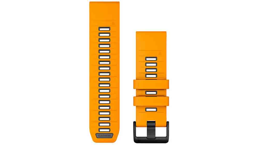 Řemínek na hodinky Garmin QuickFit 26, Orange/Graphite Silicone_01