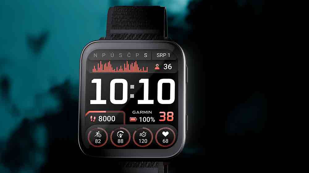 Detail displeje chytrých hodinek Garmin Venu X1_04