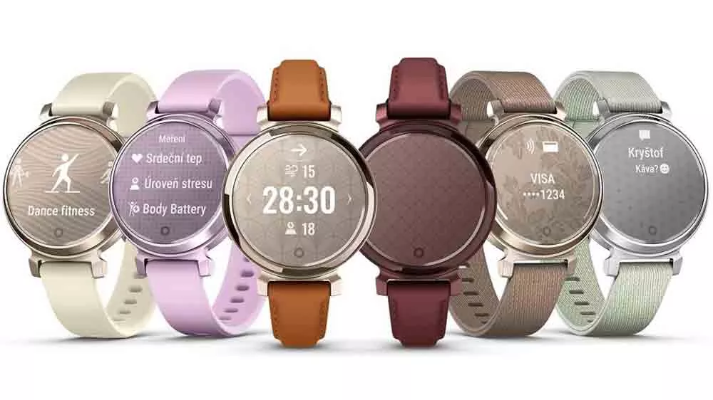 Barevné varianty chytrých hodinek Garmin Lily 2