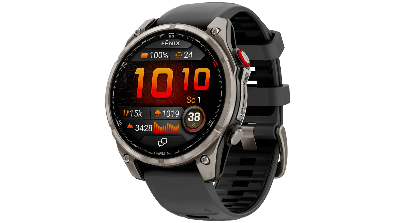 Chytr&eacute; hodinky Garmin Fenix 8 Pro 51mm AMOLED Sapphire Titanium Silicone band Graphite/Black